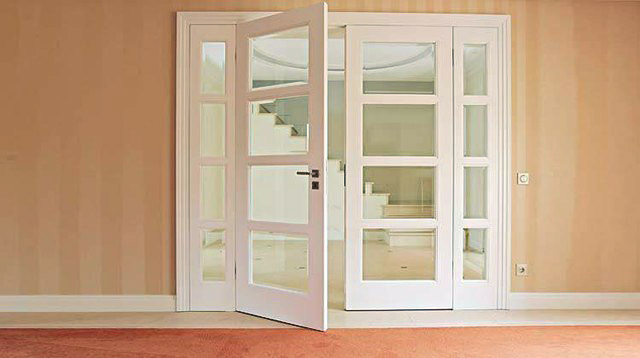 Interior double doors