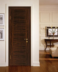 Veneered doors and partitions.